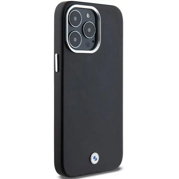 Etui BMW Signature Wrapped Metal MagSafe BMHMP15X23PUFWK do iPhone 15 Pro Max Czarny