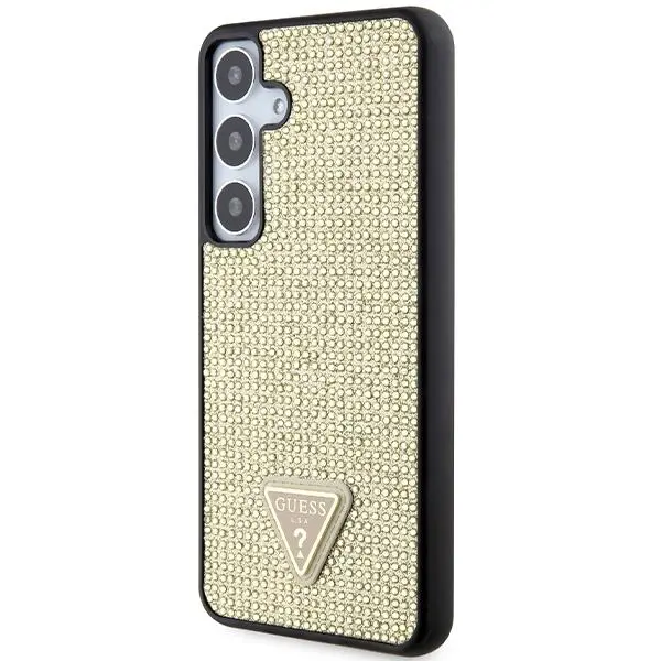 Etui Guess Rhinestone Triangle GUHCS24MHDGPPD do Samsung Galaxy S24+ Złoty