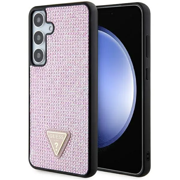 Etui Guess Rhinestone Triangle GUHCS24MHDGPPP do Samsung Galaxy S24+ Różowy