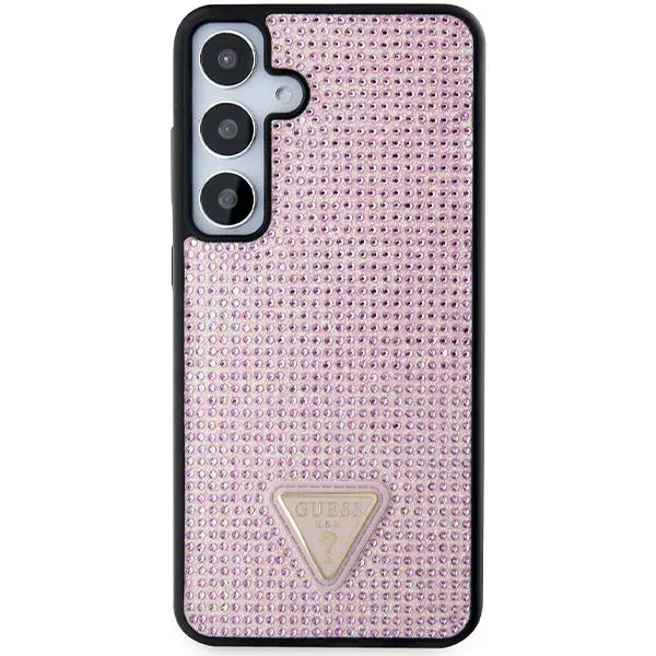 Etui Guess Rhinestone Triangle GUHCS24MHDGPPP do Samsung Galaxy S24+ Różowy