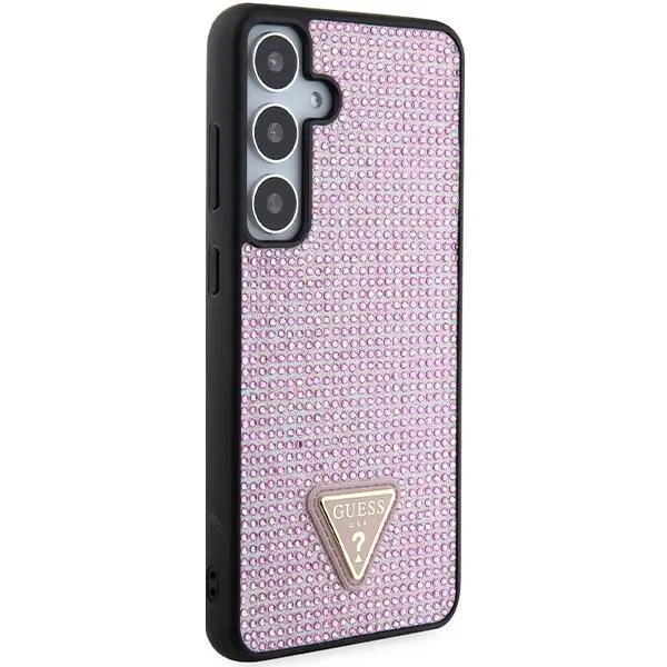 Etui Guess Rhinestone Triangle GUHCS24MHDGPPP do Samsung Galaxy S24+ Różowy