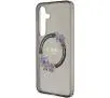 Etui Guess IML Flowers Wreath MagSafe do Samsung Galaxy S24 Czarny