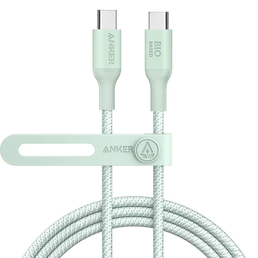 Kabel Anker 544 Bio-Nylon USB-C do USB-C 140W 1,8m Zielony