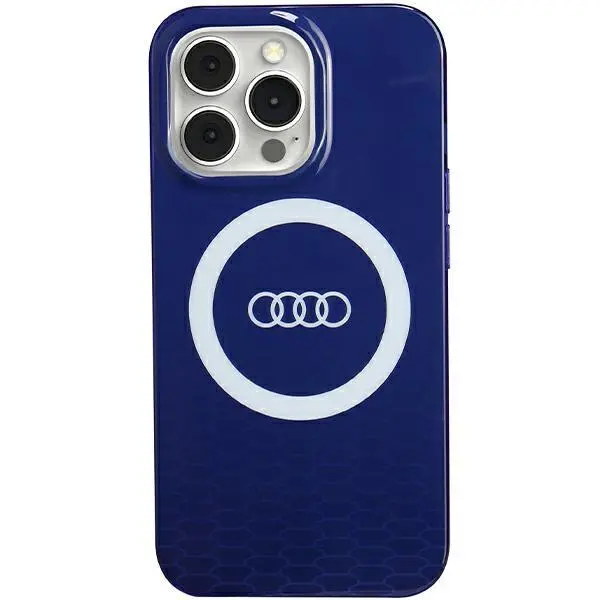 Etui AUDI IML Big Logo MagSafe Case AU-IMLMIP13P-Q5/D2-BE do iPhone 13 Pro Niebieski