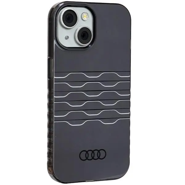 Etui AUDI IML MagSafe Case AU-IMLMIP15-A6/D3-BK do iPhone 15 Czarny