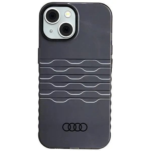Etui AUDI IML MagSafe Case AU-IMLMIP15-A6/D3-BK do iPhone 15 Czarny