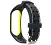 Pasek Beline do Mi Band 6/5 Smart Czarno-limonkowy