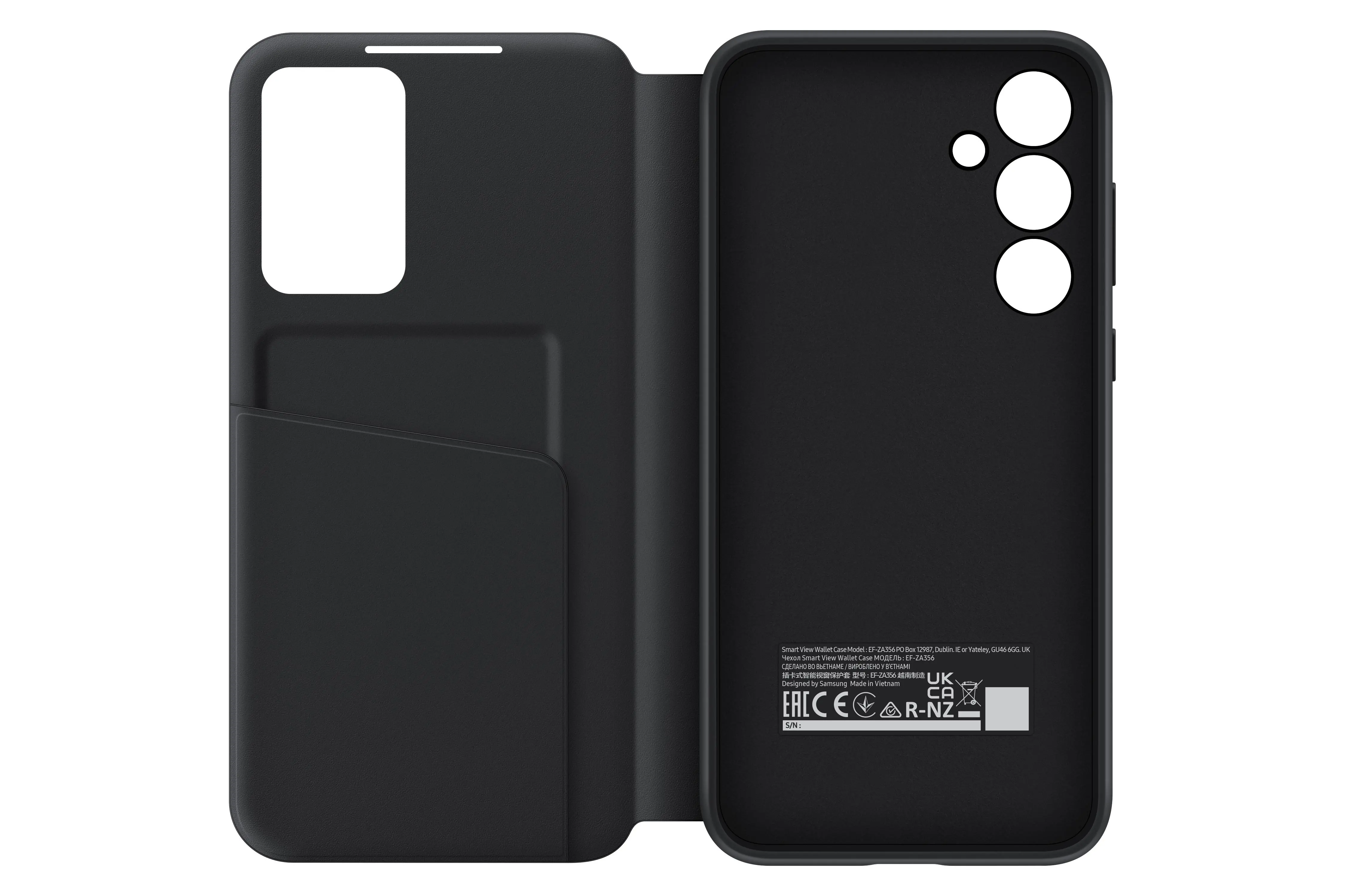 Etui Samsung Smart S View Wallet Cover do Galaxy A35 5G Czarny