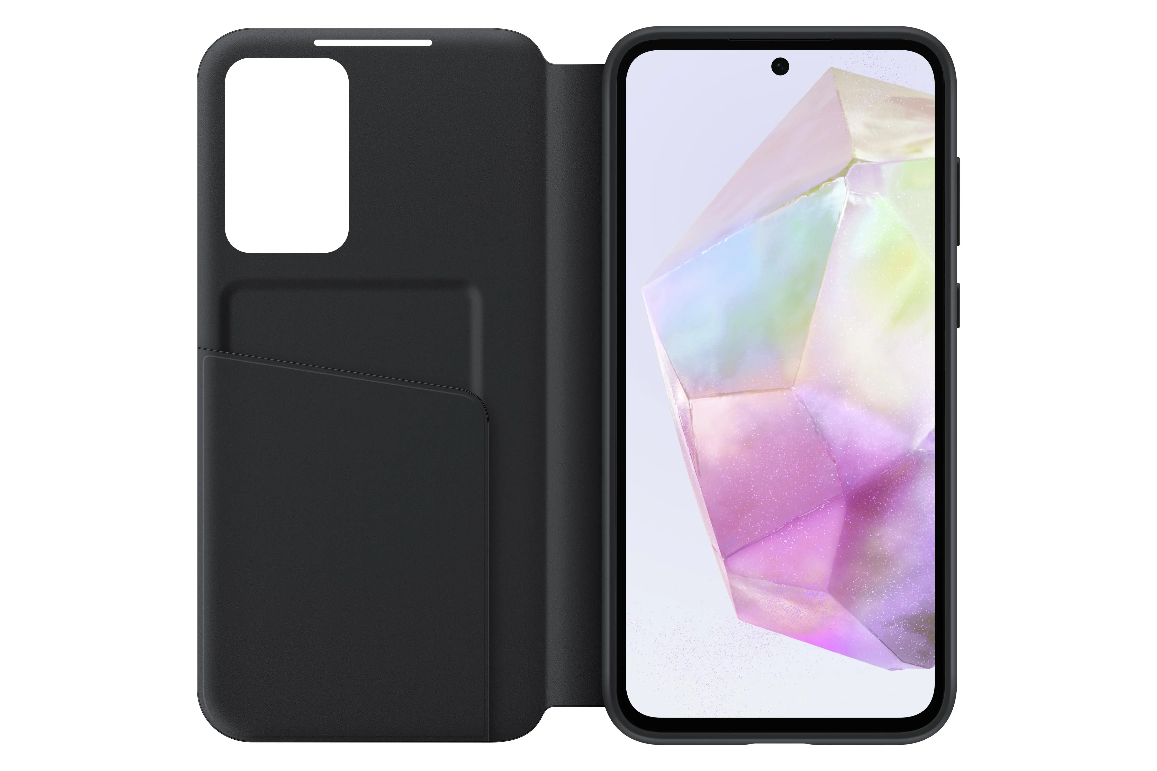 Etui Samsung Smart S View Wallet Cover do Galaxy A35 5G Czarny
