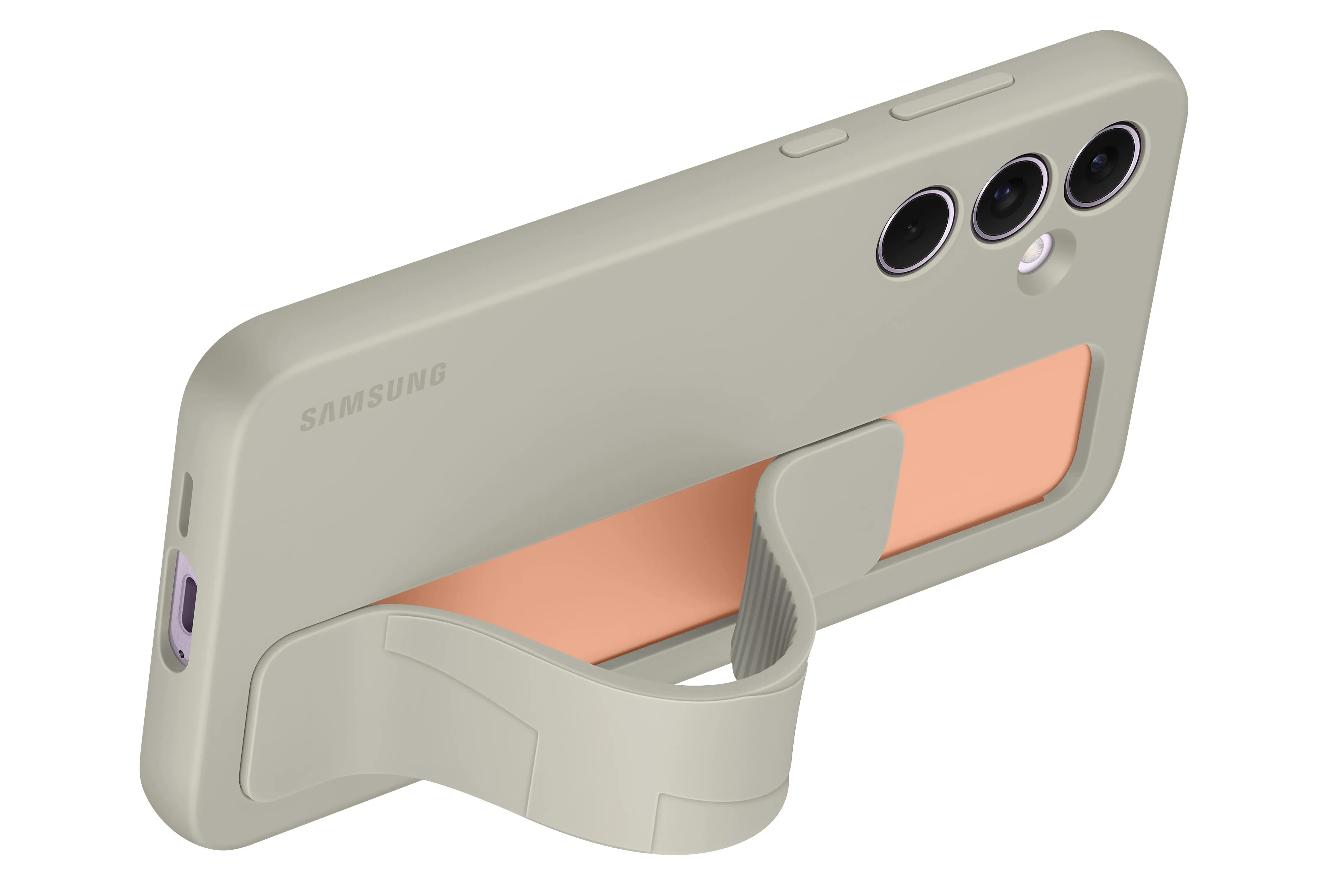 Etui Samsung Silicone Cover With Strap do Galaxy A55 5G Szary