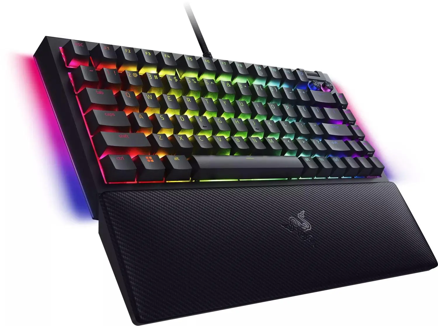 Klawiatura mechaniczna Razer BlackWidow V4 75% ISO Orange Switch Czarny