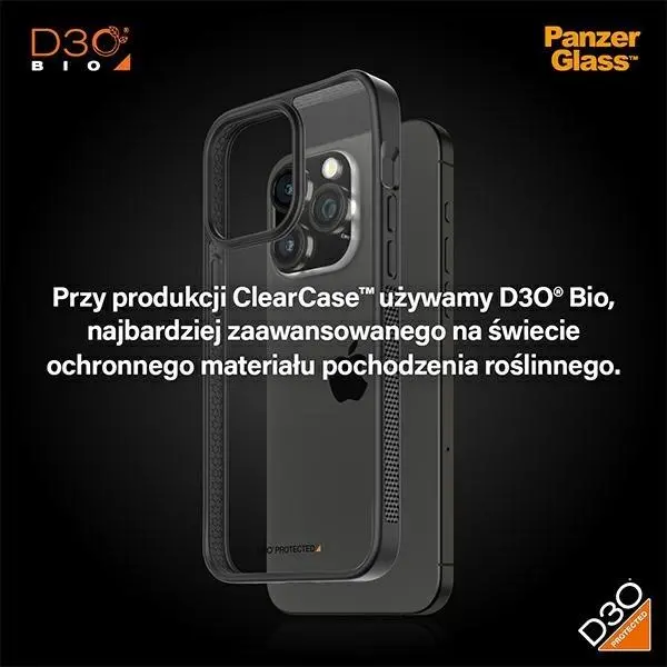 Etui PanzerGlass ClearCase do iPhone 15 Pro Max Czarny