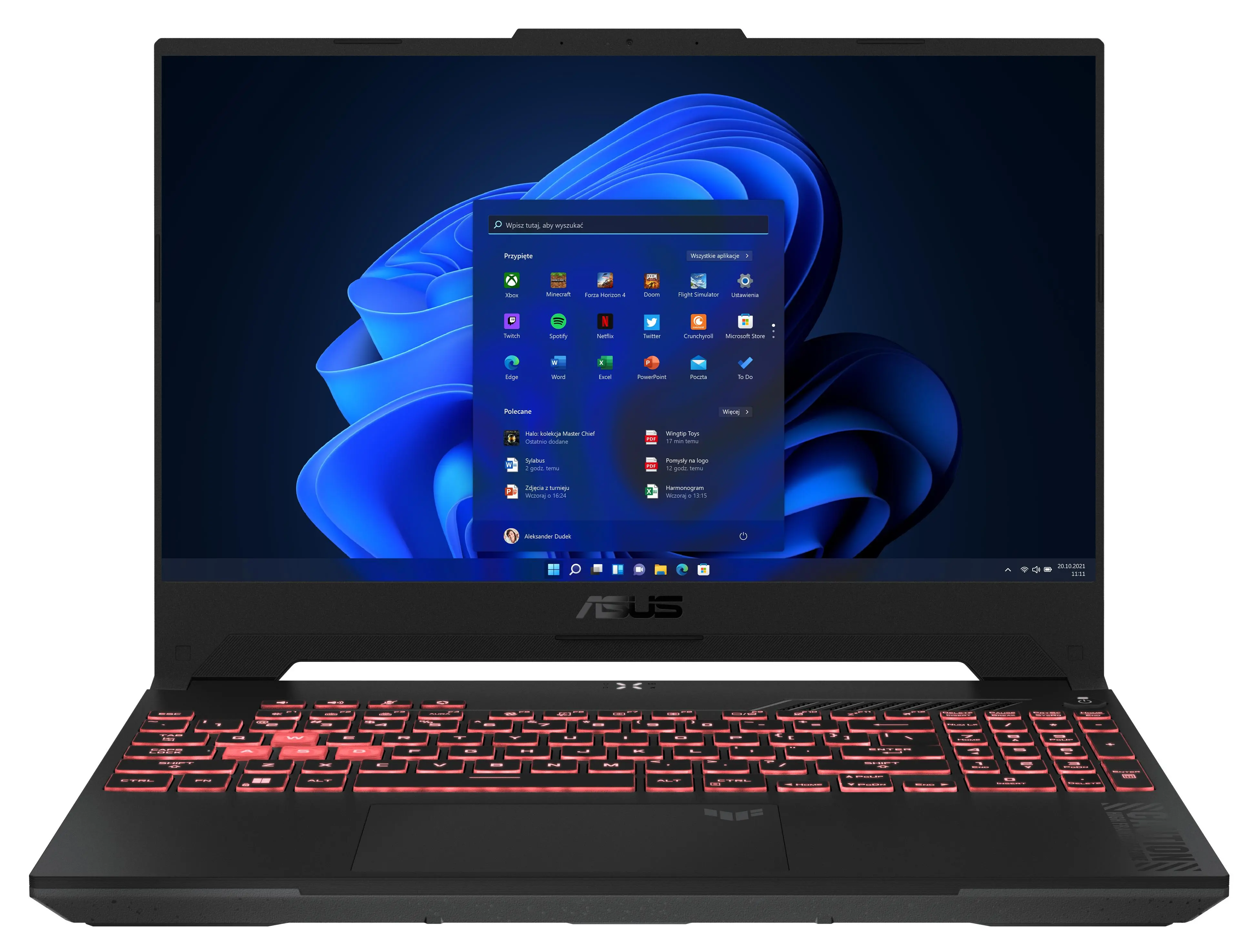 Laptop gamingowy ASUS TUF Gaming A15 2023 FA507NU-TT902W W 15,6'' 144Hz R7 7735HS 16GB RAM 512GB Dysk SSD RTX4050 DLSS3 Win11 Szary