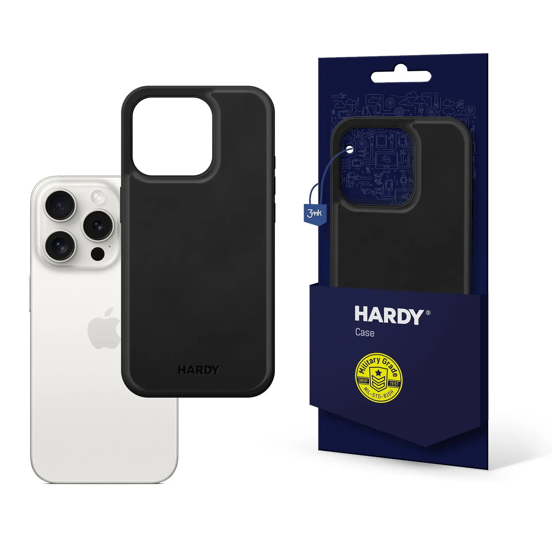 Etui 3mk Hardy Silky Leather MagCase do iPhone 15 Pro Max Czarny