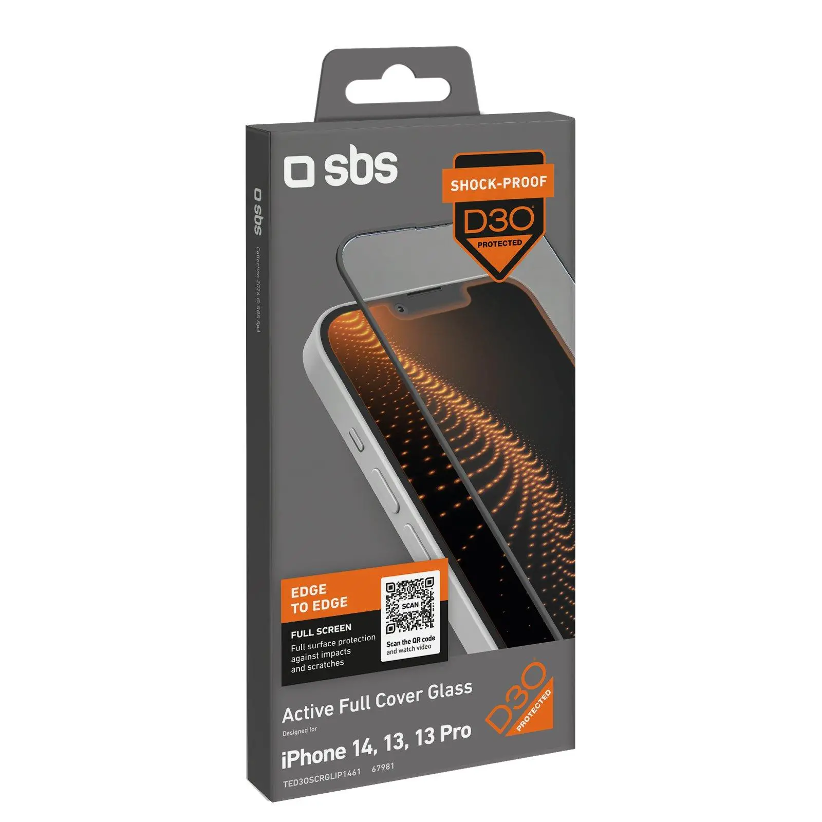 Szkło hybrydowe SBS D3O do iPhone 14 13 13 Pro