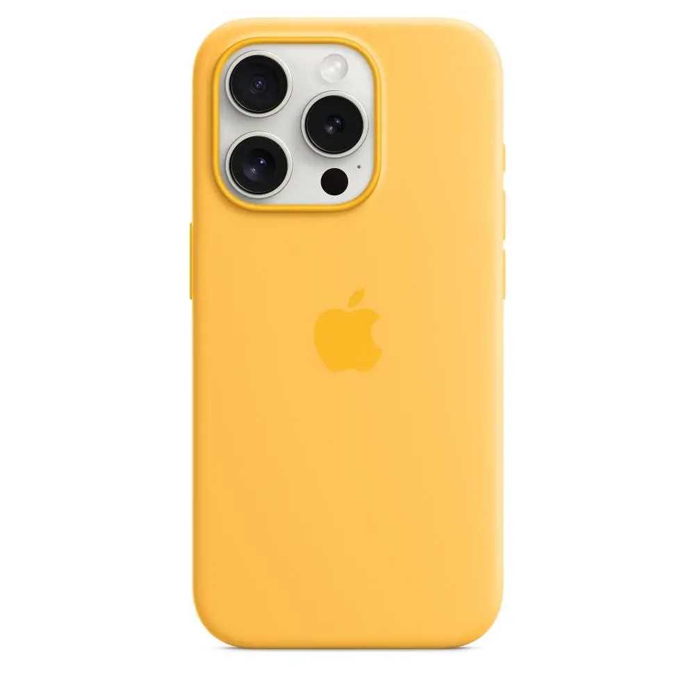Etui Apple Silicone Case do iPhone 15 Pro Max Żółty