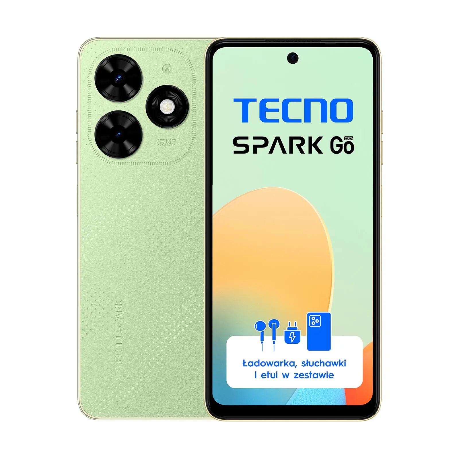 Smartfon Tecno SPARK Go 2024 4/128GB 6,56" 90Hz 13Mpix Zielony