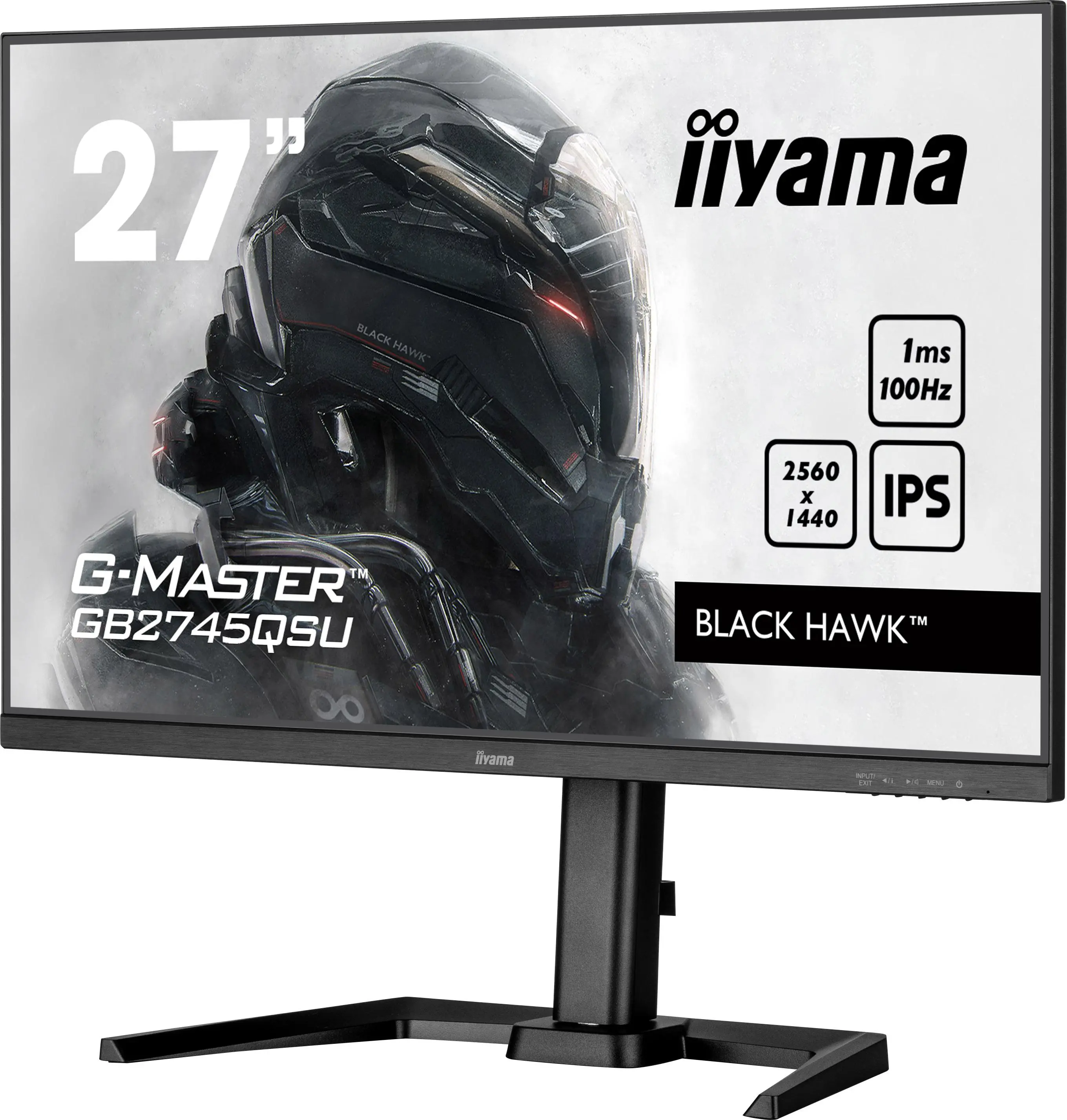 Monitor iiyama G-Master Black Hawk GB2745QSU-B1 27" 2K IPS 100Hz 1ms MPRT Gamingowy