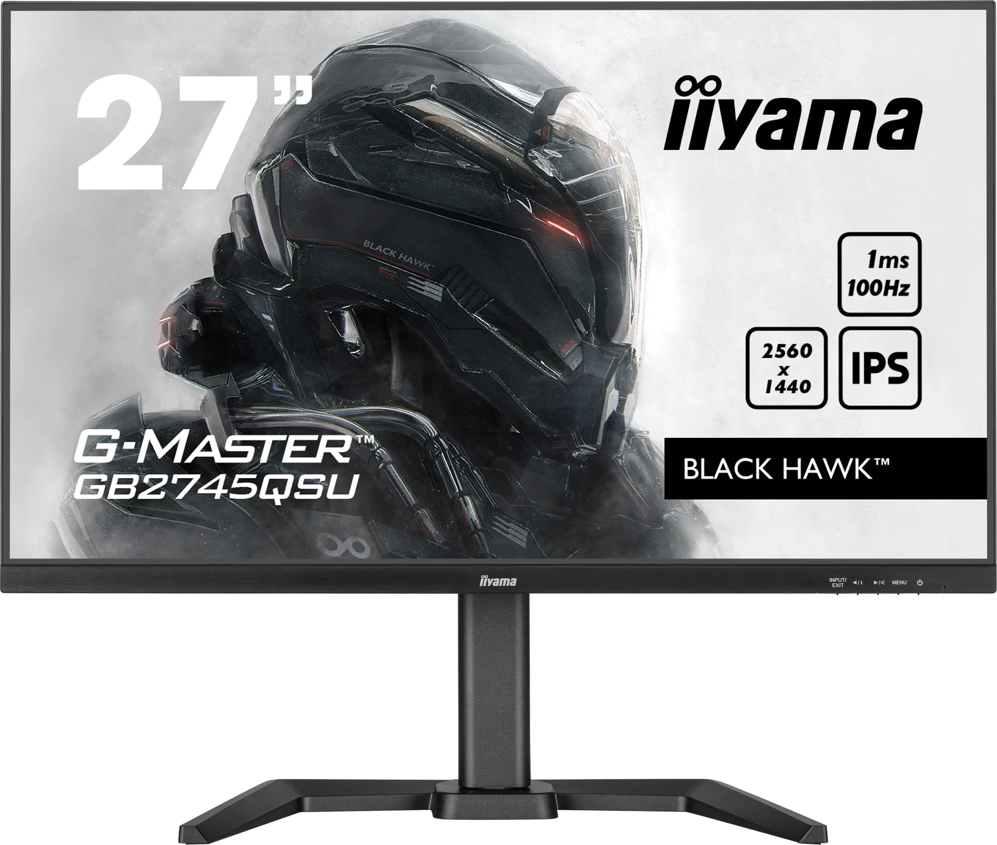 Monitor iiyama G-Master Black Hawk GB2745QSU-B1 27" 2K IPS 100Hz 1ms MPRT Gamingowy