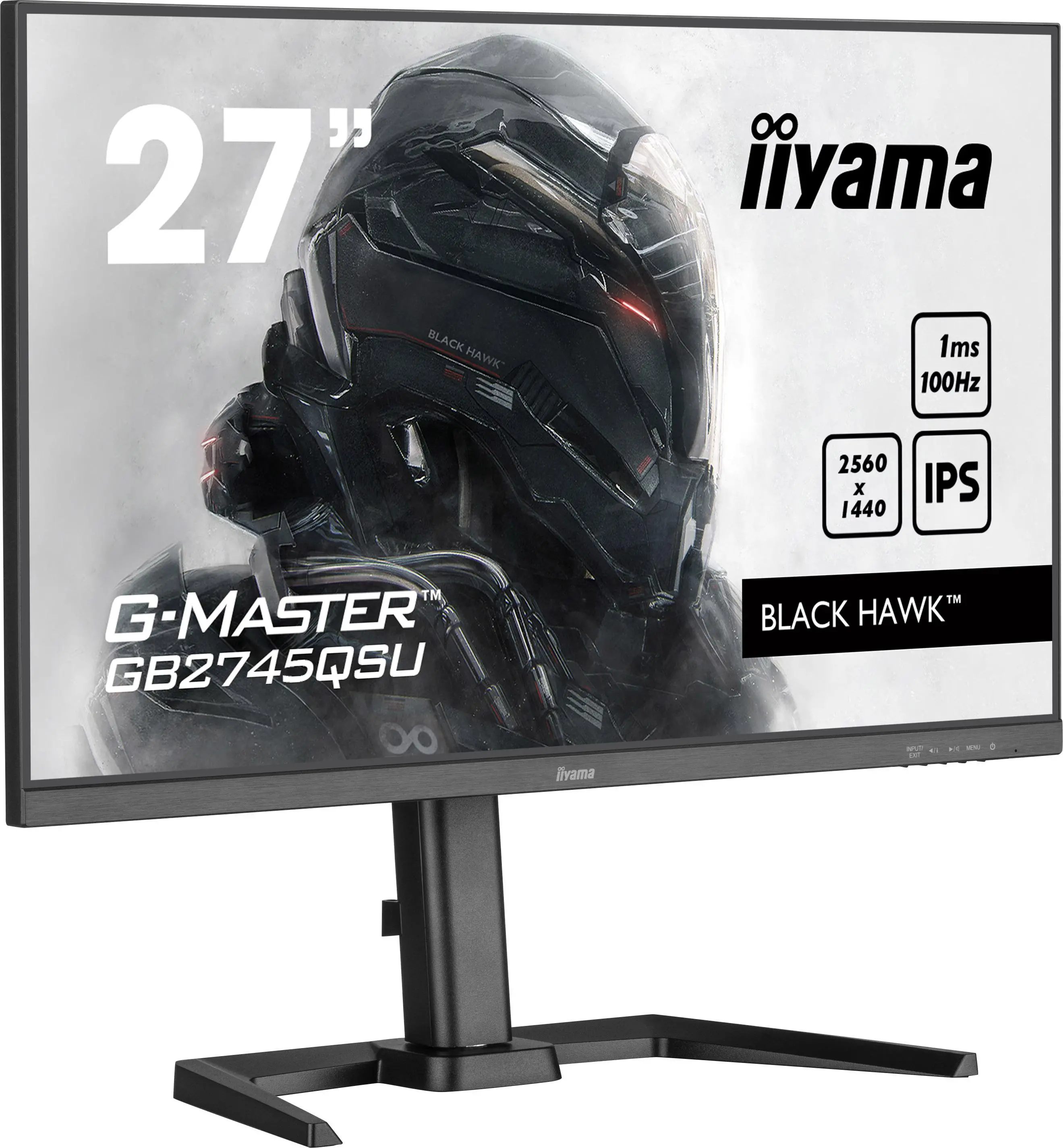 Monitor iiyama G-Master Black Hawk GB2745QSU-B1 27" 2K IPS 100Hz 1ms MPRT Gamingowy