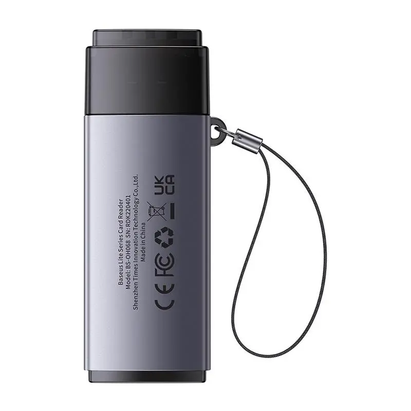 Czytnik kart Baseus Lite Series SD/TF USB Szary