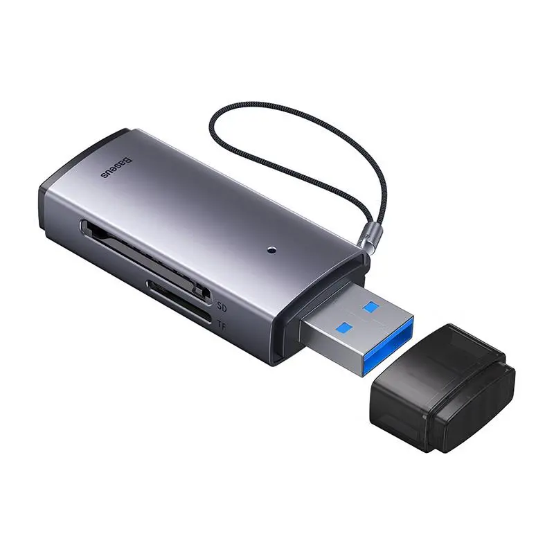 Czytnik kart Baseus Lite Series SD/TF USB Szary