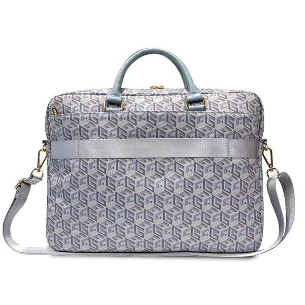 Torba na laptopa Guess GCube Stripes GUCB15HGCFSEB 16" Niebieski