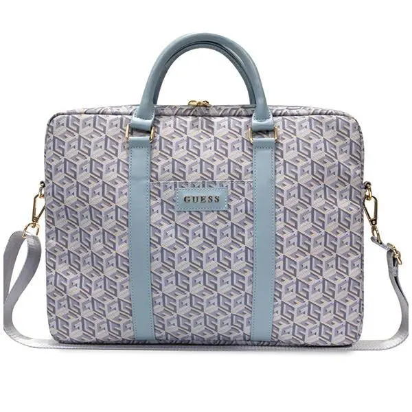 Torba na laptopa Guess GCube Stripes GUCB15HGCFSEB 16" Niebieski