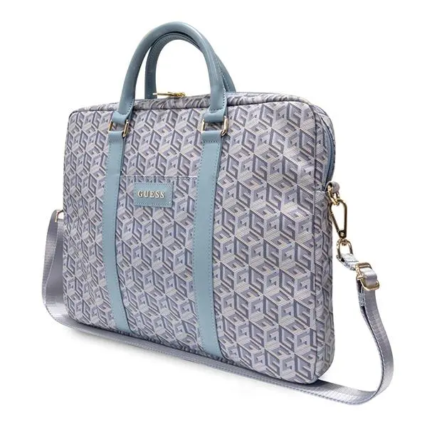 Torba na laptopa Guess GCube Stripes GUCB15HGCFSEB 16" Niebieski