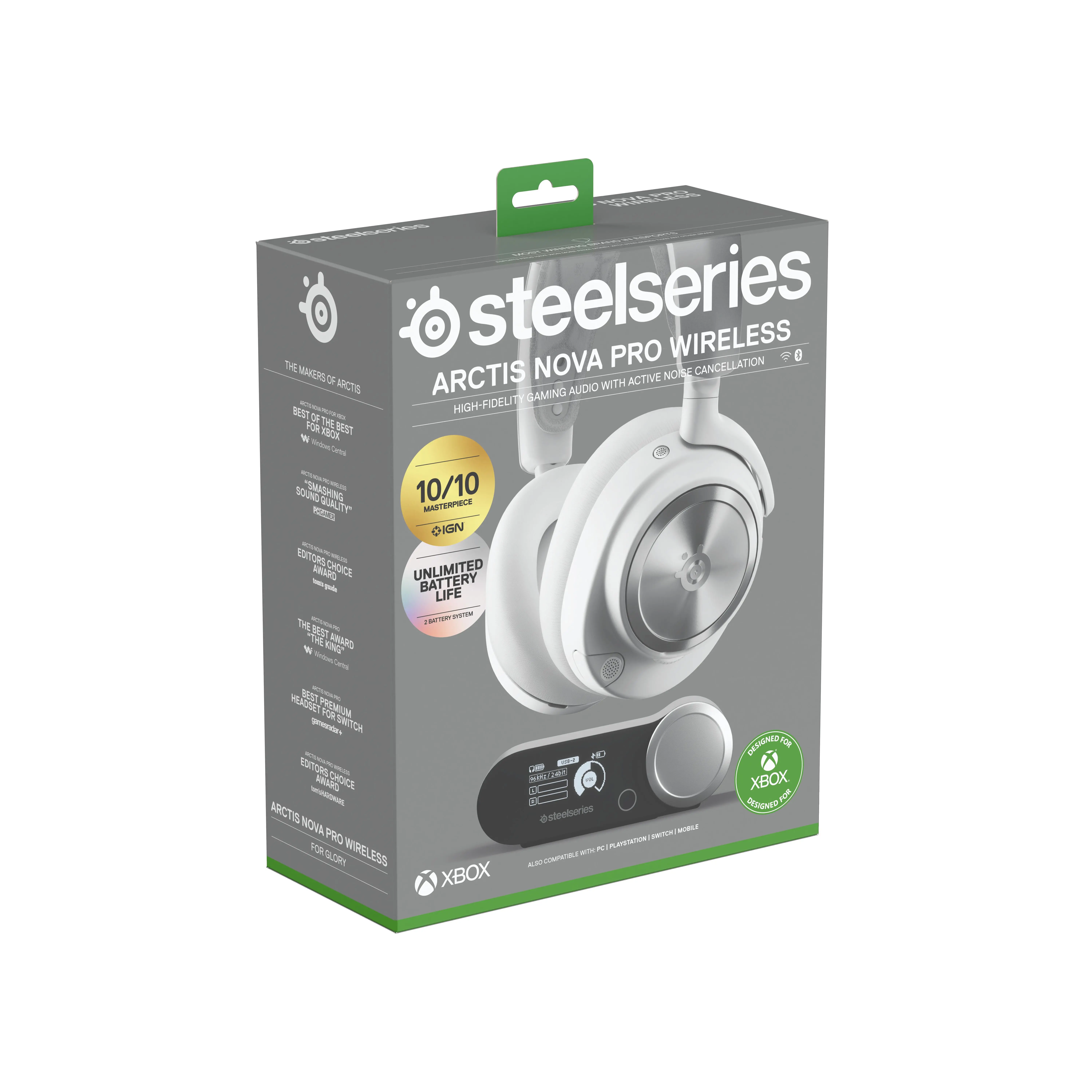Słuchawki bezprzewodowe z mikrofonem SteelSeries Arctis Nova Pro X Wireless Nauszne Biały