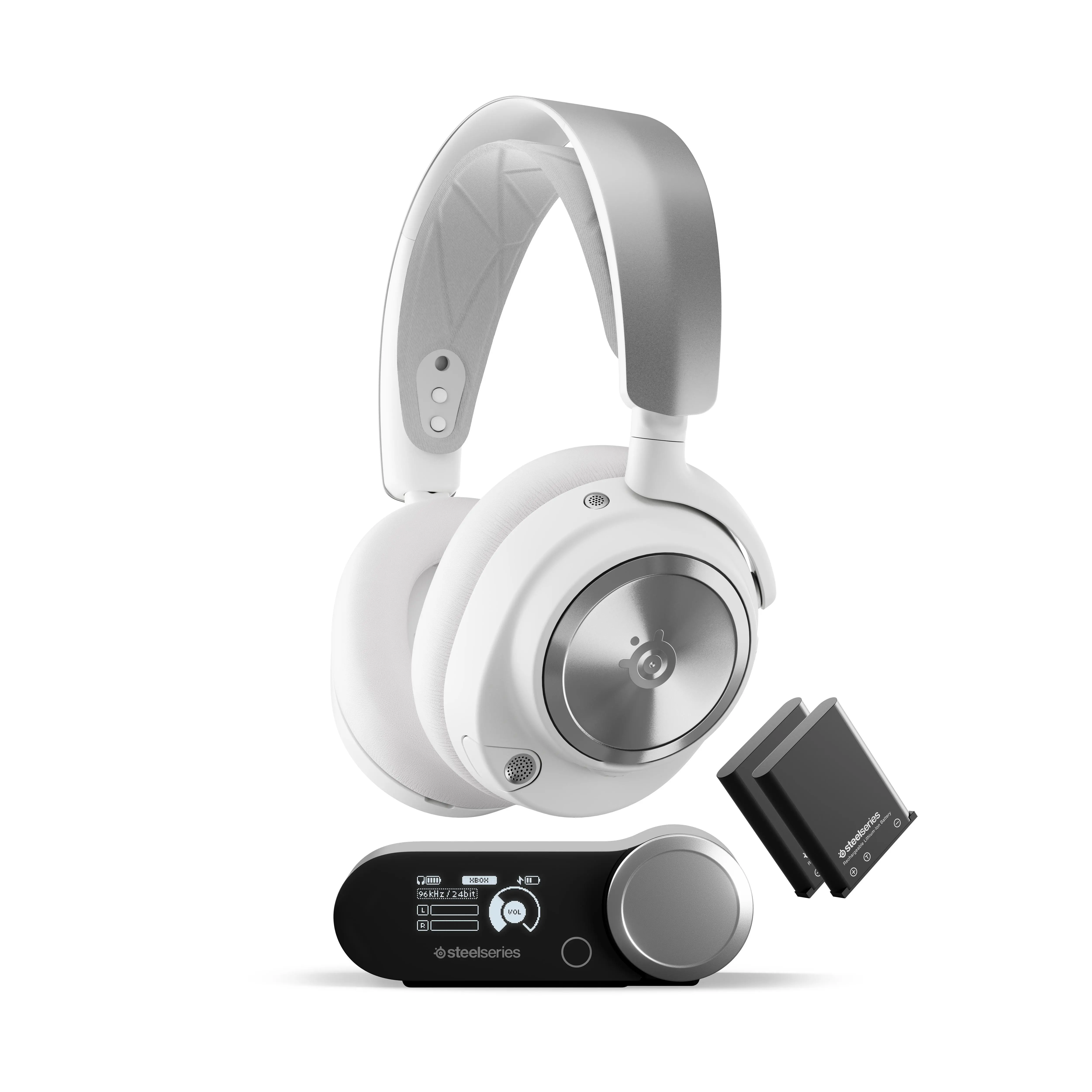 Słuchawki bezprzewodowe z mikrofonem SteelSeries Arctis Nova Pro X Wireless Nauszne Biały