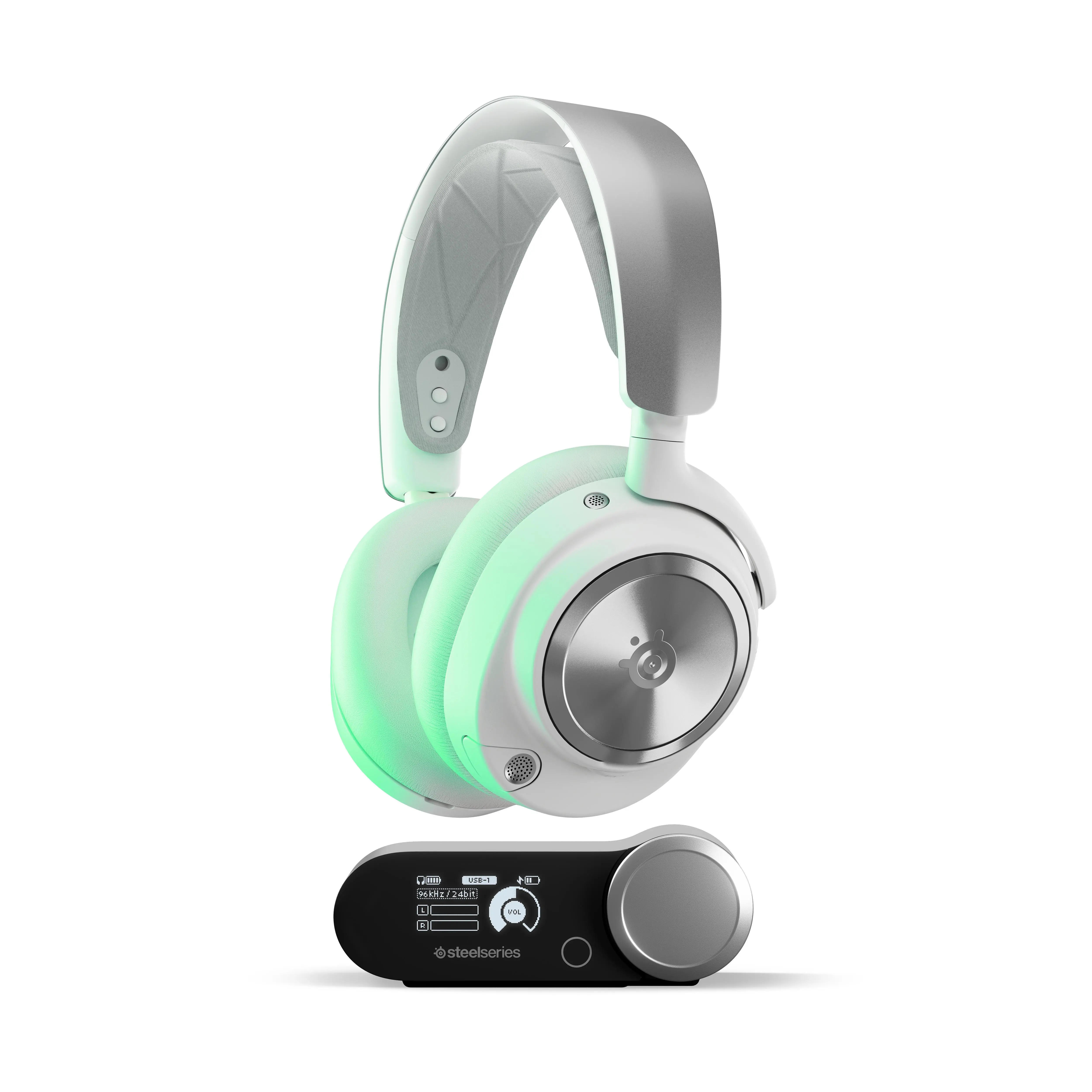 Słuchawki bezprzewodowe z mikrofonem SteelSeries Arctis Nova Pro X Wireless Nauszne Biały