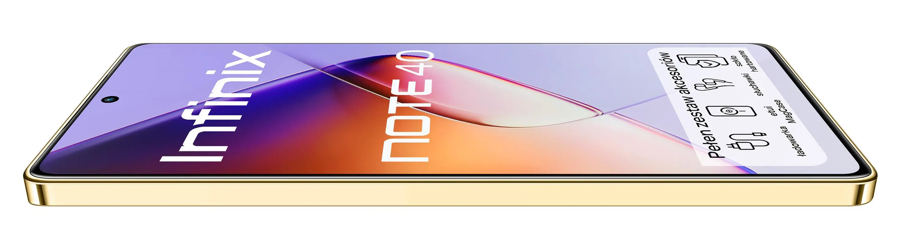 Smartfon Infinix Note 40 8/256GB 6,78" 120Hz 108Mpix Złoty