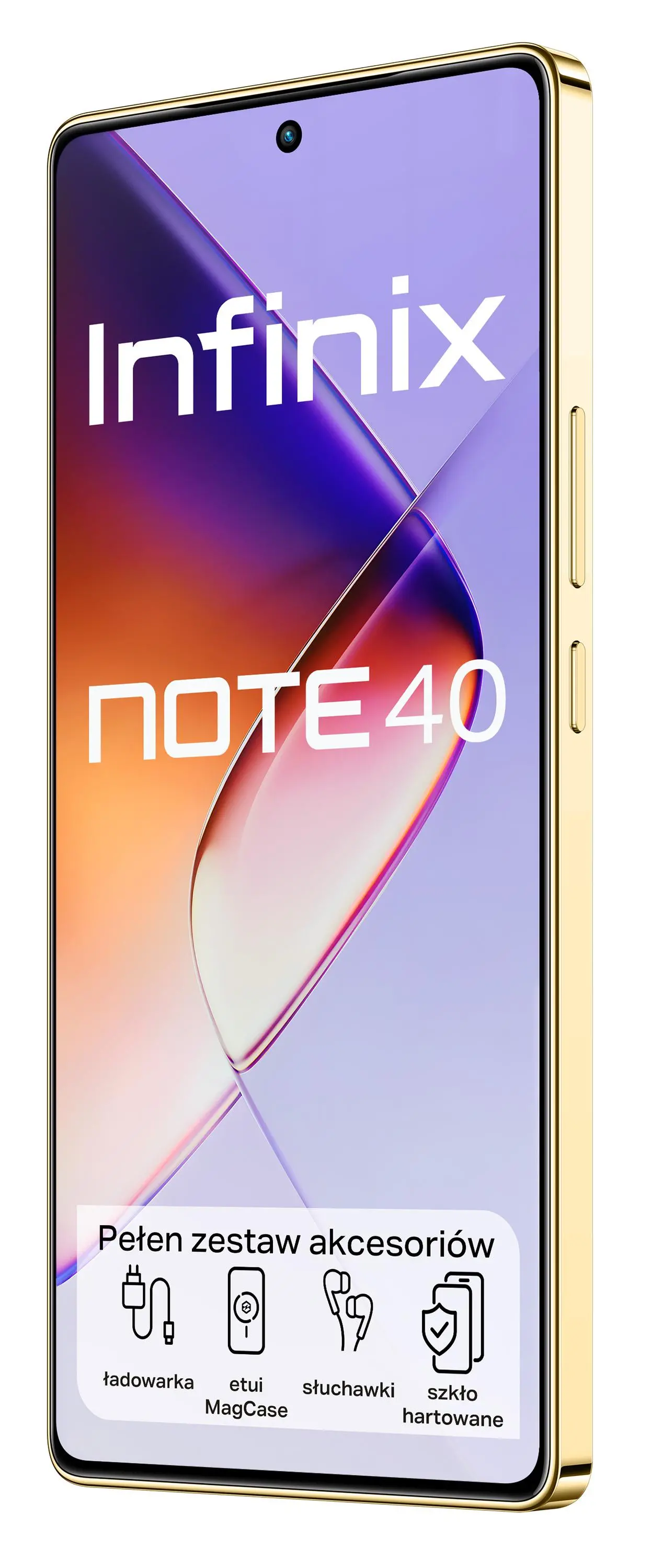 Smartfon Infinix Note 40 8/256GB 6,78" 120Hz 108Mpix Złoty