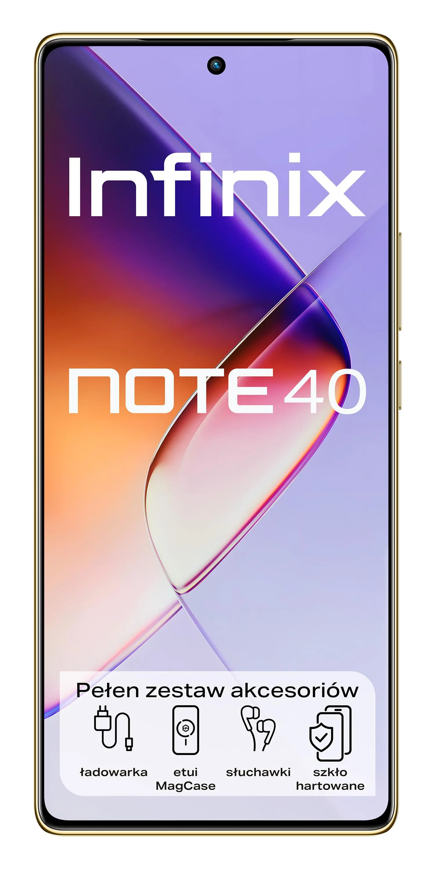 Smartfon Infinix Note 40 8/256GB 6,78" 120Hz 108Mpix Złoty