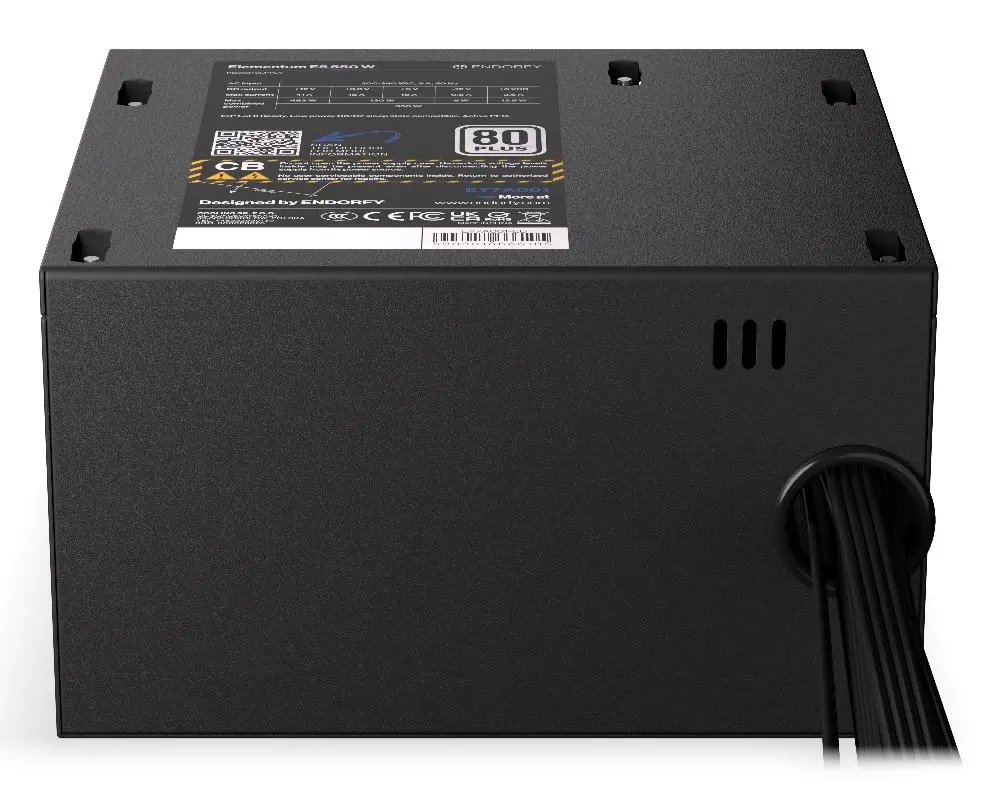 Zasilacz Endorfy Elementum E5 550W 80+ Czarny
