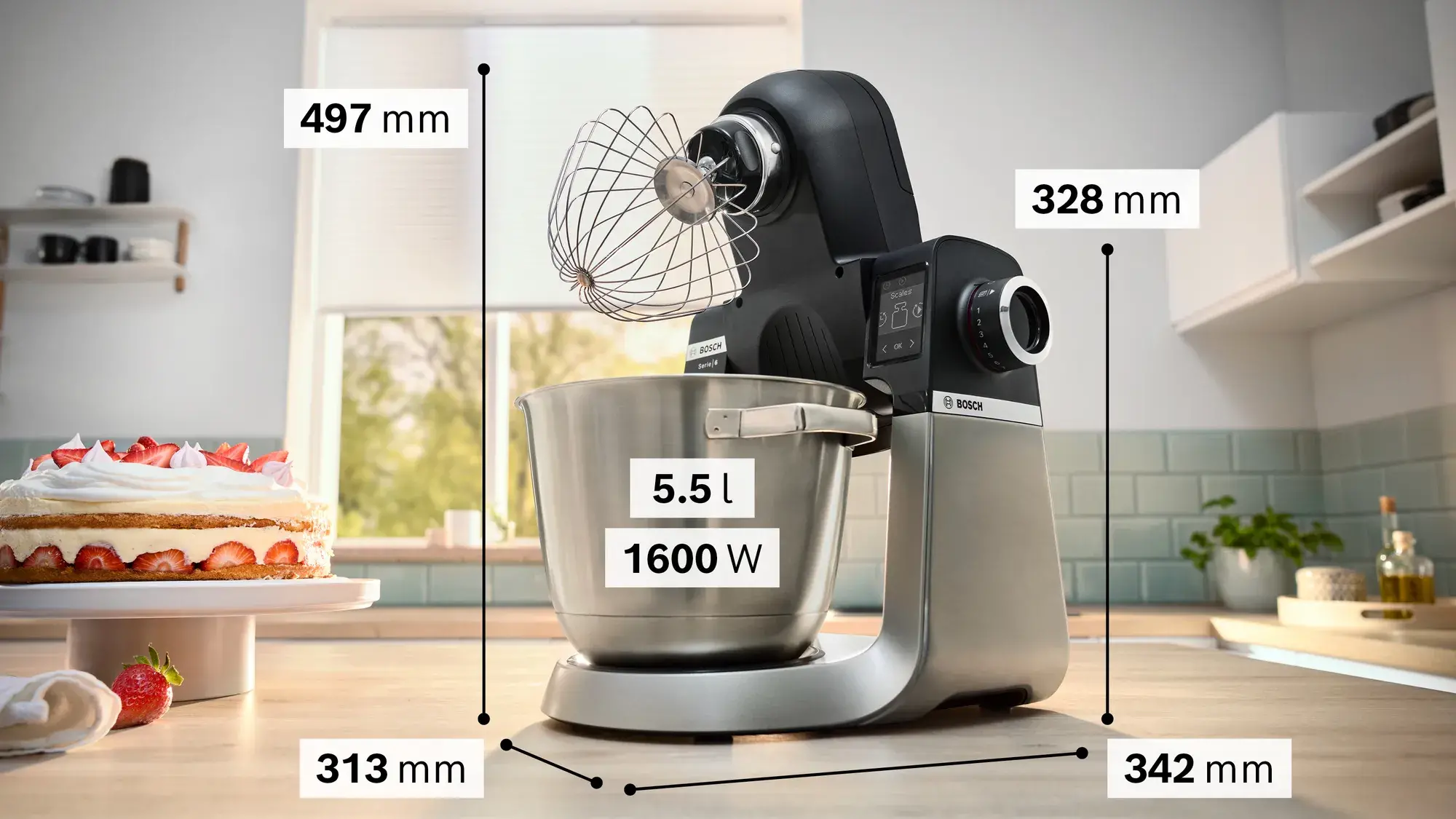 Robot planetarny Bosch MUMS6ZS35 1600W Maszynka do mielenia Rozdrabniacz Blender kielichowy