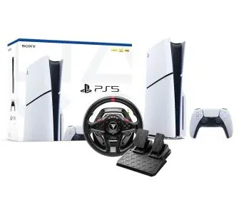 Konsola Sony PlayStation 5 Slim D Chassis (PS5) 1TB z napędem + kierownica Thrustmaster T128