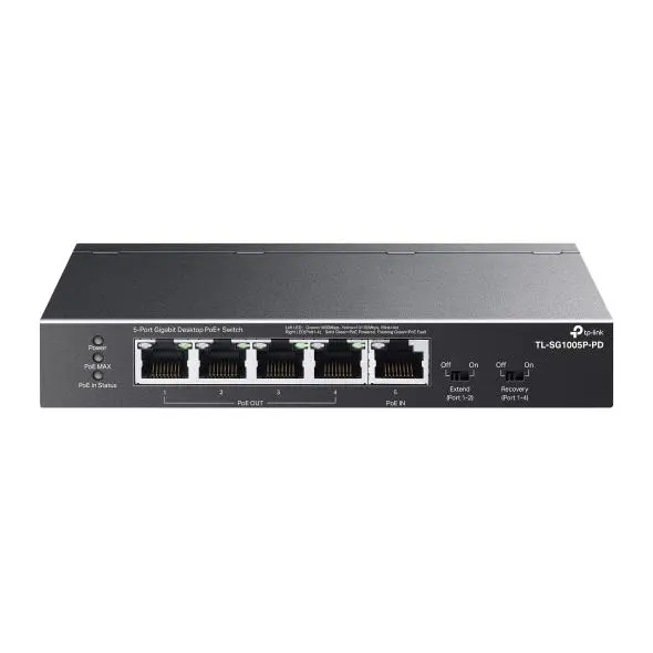 Switch TP-LINK TL-SG1005P-PD Czarny