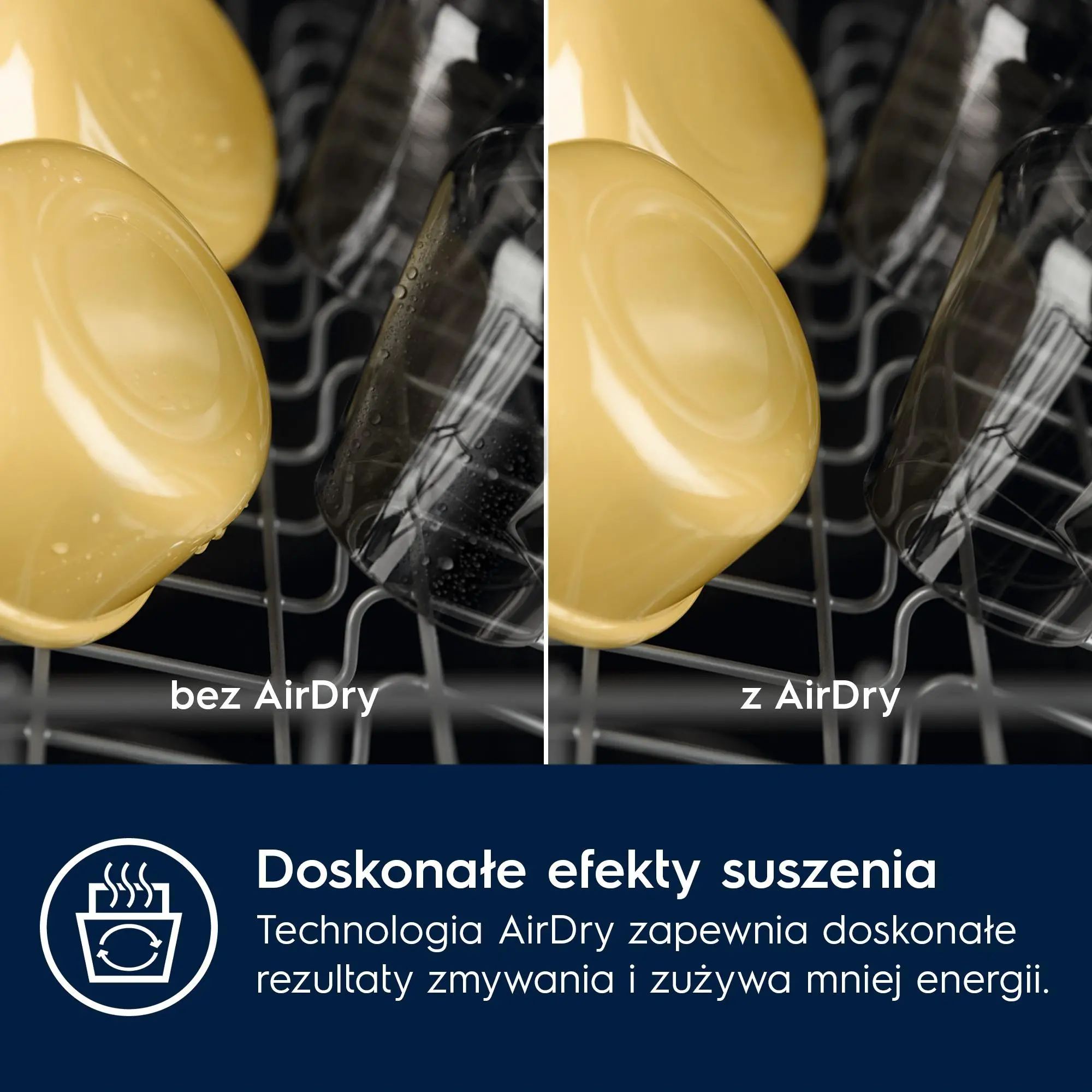 Zmywarka Electrolux 700 GlassCare EEG88600W 60cm Automatyczne otwieranie drzwi Szuflada na sztućce Zdalne sterowanie