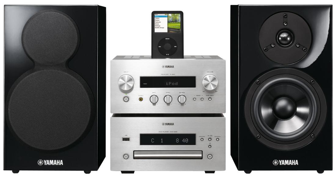 Wieża Yamaha PianoCraft MCR-840 (srebrno-czarny)