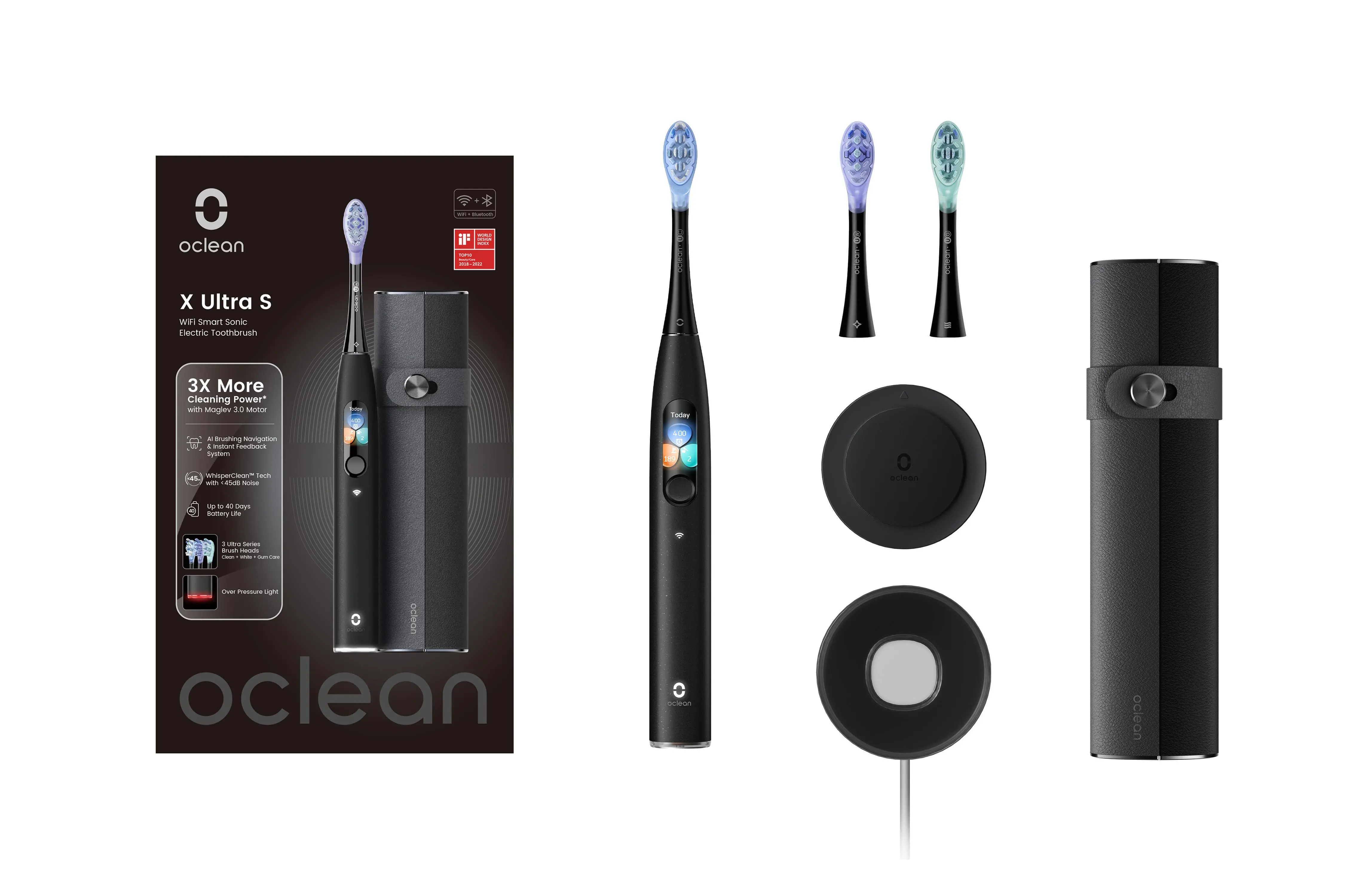 Szczoteczka soniczna Oclean X Ultra Set Czarny