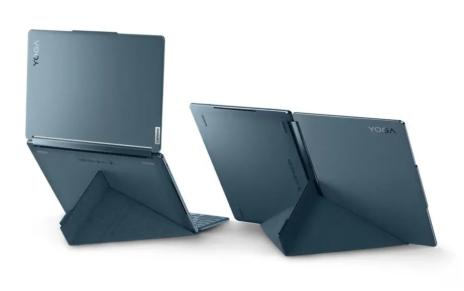 Laptop 2w1 Lenovo Yoga Book 9 13IMU9 OLED 2x13,3" Ultra 7 155U 32GB RAM 512GB Dysk SSD Win11 Srebrno-niebieski
