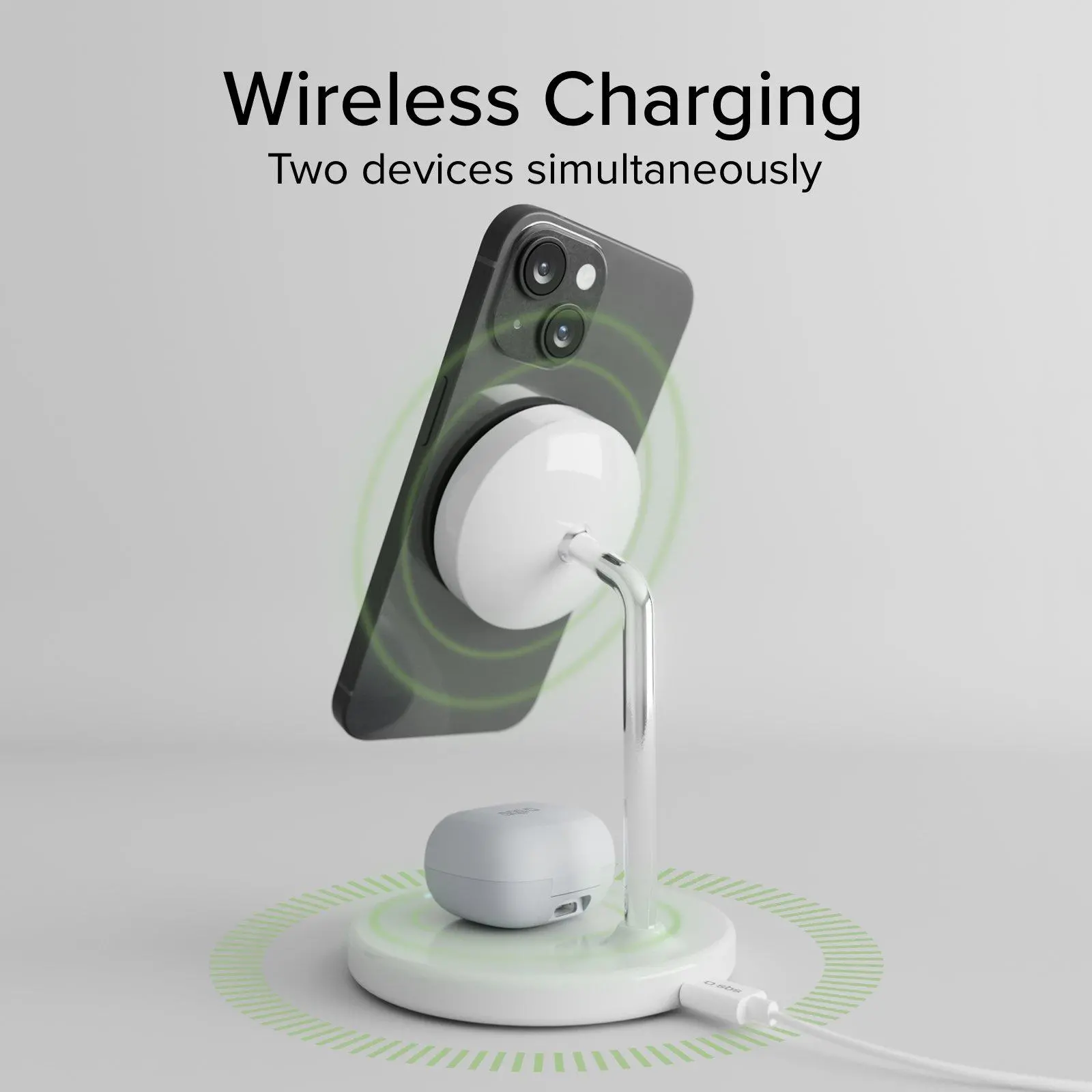 Ładowarka indukcyjna SBS 2w1 Qi2 MagSafe 15W do iPhone