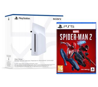 Napęd optyczny Sony Disc Drive Blu-Ray do PS5 Digital + gra Marvel’s Spider-Man 2