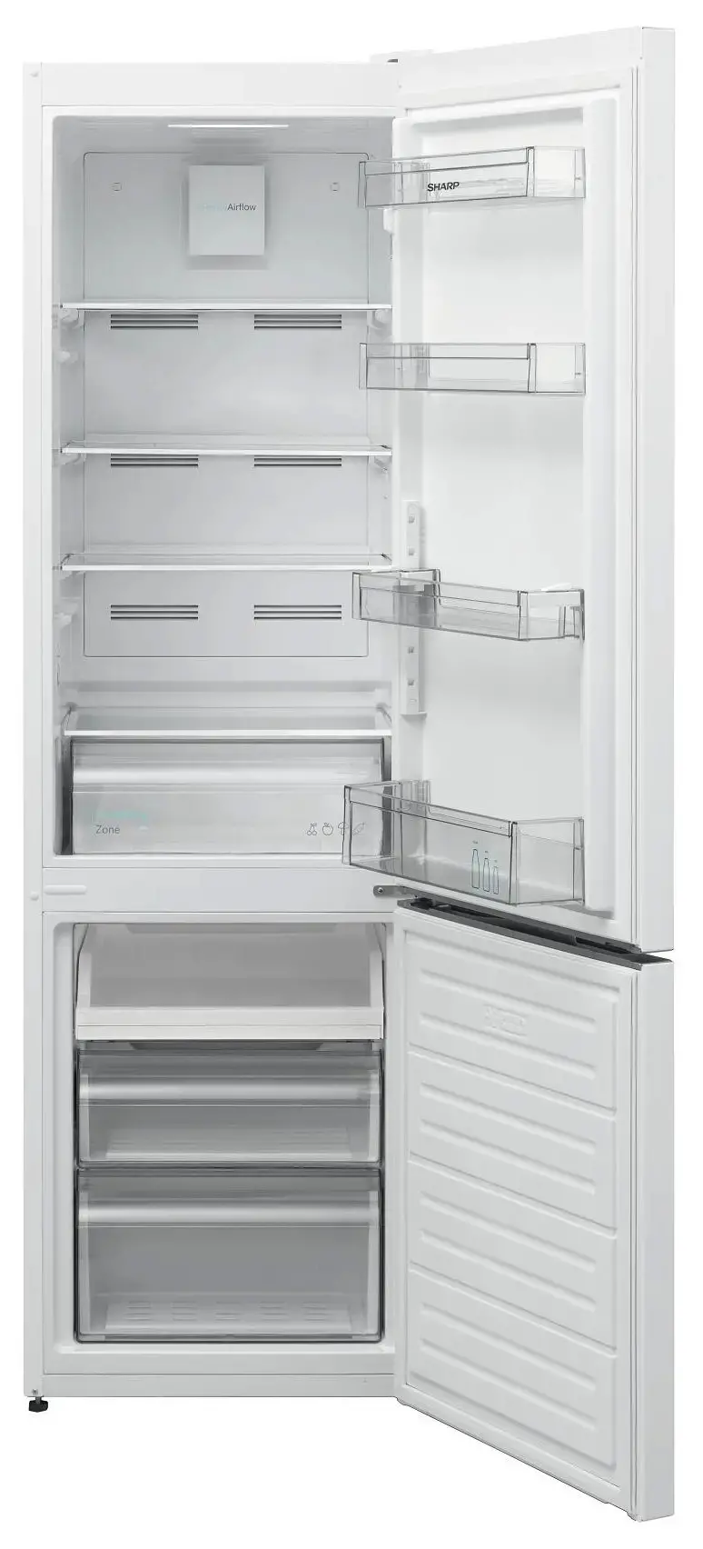 Lodówka Sharp SJ-NBA05DMXWD-EU Pełny No Frost 180cm Komora świeżości Biały