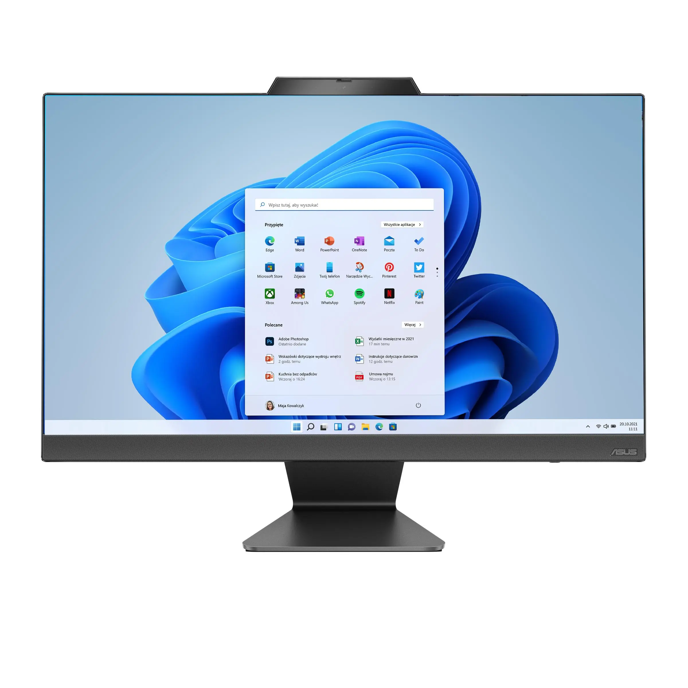 Komputer ASUS A3402WVAK-BA005X Core 5 120U 23,8" 8GB RAM 512GB Dysk SSD Win11 Pro Czarny