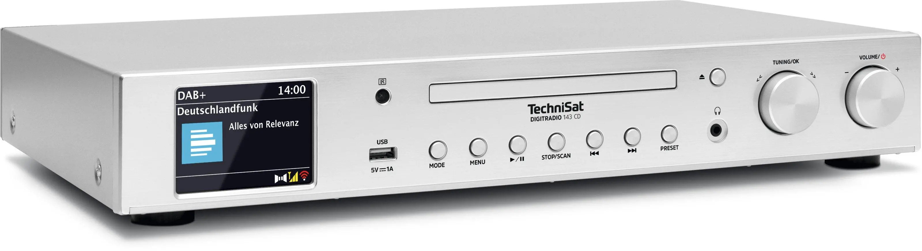 TechniSat DigitRadio 143 CD V3D Srebrny miniaturka