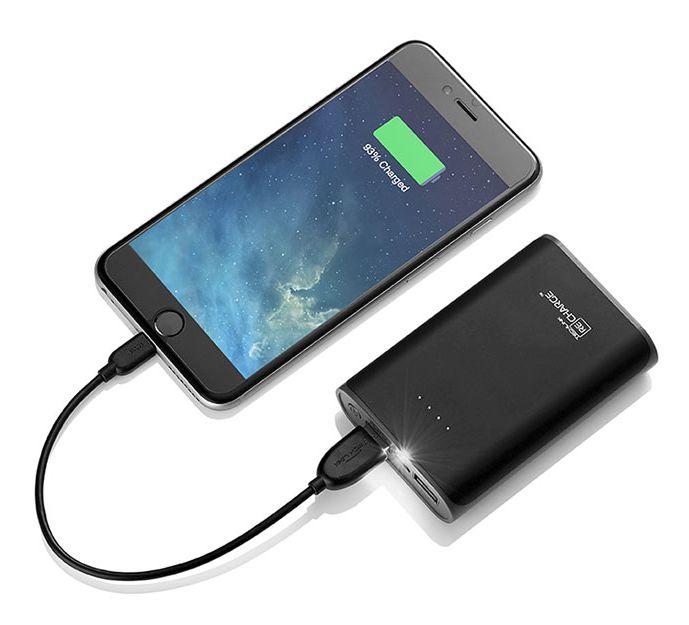 Powerbank Techlink 527027 ReCharge 7800 mAh (czarny)