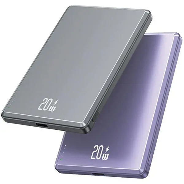 Powerbank USAMS 10KCD22001 Fast Charge Magsafe Indukcyjny 5000mAh 20W Ciemnoszary